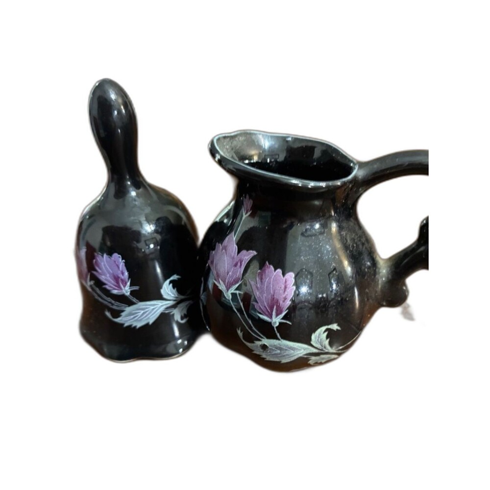 Fenton Vintage art glass bell & pitcher